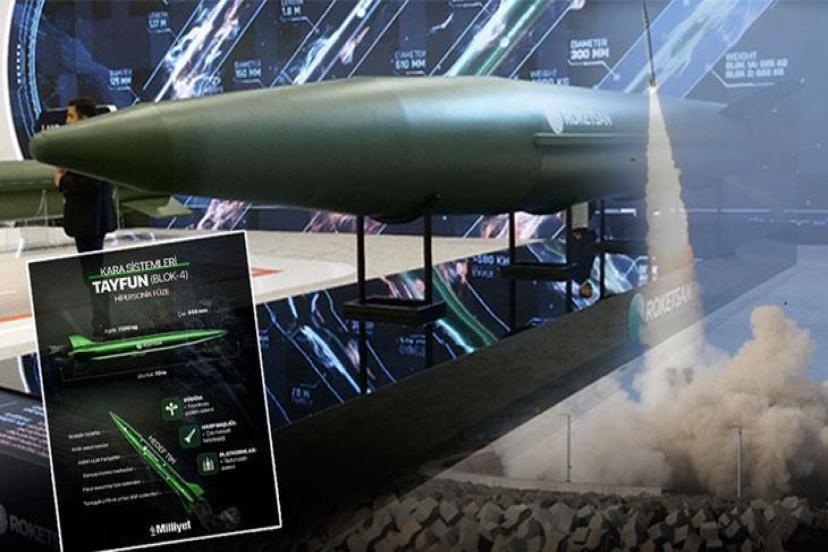 IDEF 2025'in en dikkat çeken ürünü! İlk kez tanıtılan Tayfun Blok 4 füzesi...