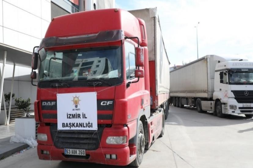İl Başkanı Kerem Ali Sürekli; '40 TIR’ı yola çıkardık, yardımlar artarak devam edecek'