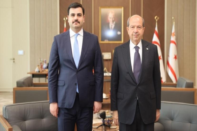 İnan, KKTC Cumhurbaşkanı Ersin Tatar'ı Ziyaret Etti 