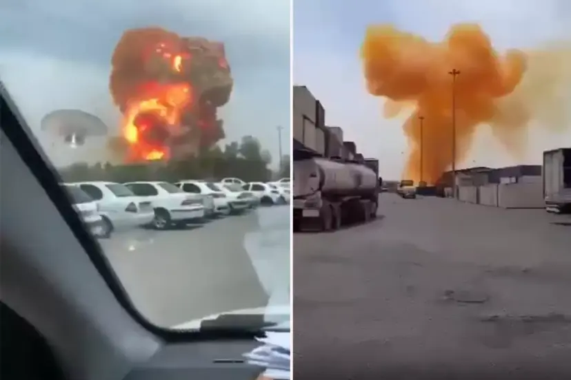 İran'da limandaki patlama anı kamerada: 4 ölü, 516 yaralı