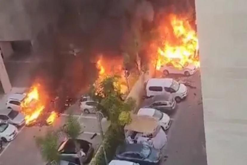 İsrail'e Saat 17'ye Kadar Süre Vermişlerdi! Hamas Aşkelon'u Füze Yağmuruna Tuttu!