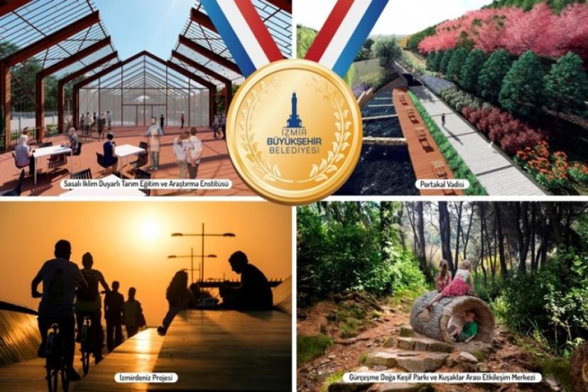 İzmir Büyükşehir Belediyesi'nin projelerine ödül yağdı  "Dört dörtlük" başarı