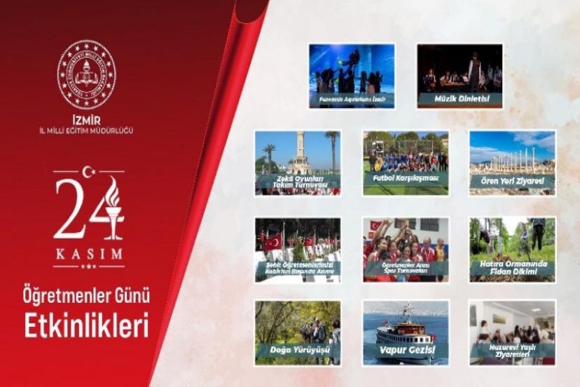 İzmir İl Milli Eğitim Müdürlüğü’nden 24 Kasım Öğretmenler Günü’ne Özel Anlamlı Etkinlikler