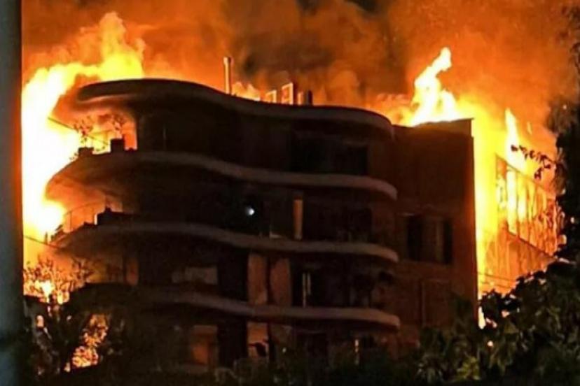 İzmir Narlıdere Folkartta Büyük Yangın