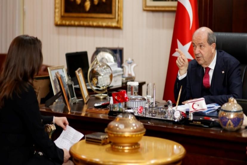 KKTC Cumhurbaşkanı Ersin Tatar'dan Egelobisi'ne Çarpıcı Açıklamalar:Kıbrıs’ı Yunanistan’a Bağlamak İstiyorlar