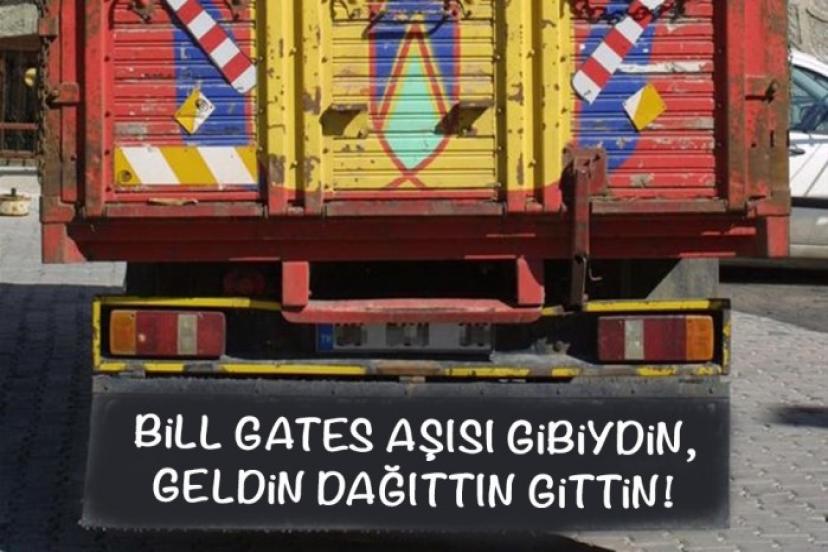 Korona Aşısı Karşıtlığı Kamyon Yazılarında