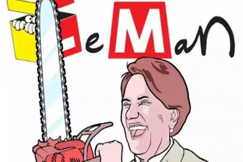 LeMan'dan çok konuşulacak Akşener kapağı: Testere Meral