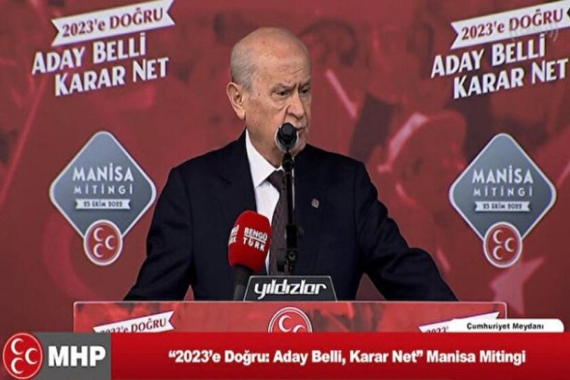 Manisa'da Konuşan Bahçeli'den Kılıçdaroğlu'na Sert Tepki: 'Kılıçdaroğlu, Geçti Bor’un Pazarı Sür Eşeği Kandil’e!