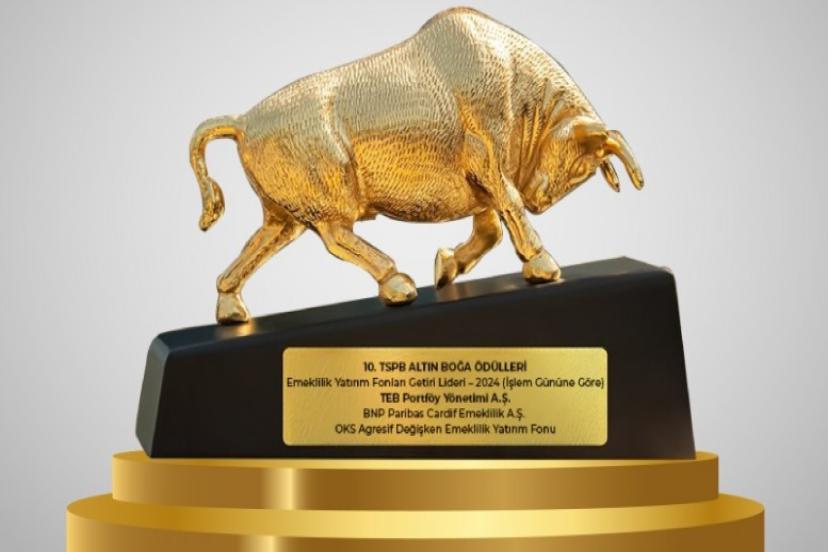 BNP Paribas Cardif Emeklilik OKS Agresif Değişken Emeklilik Yatırım Fonu, Altın Boğa Ödülleri’nde 'Getiri Lideri' seçildi!