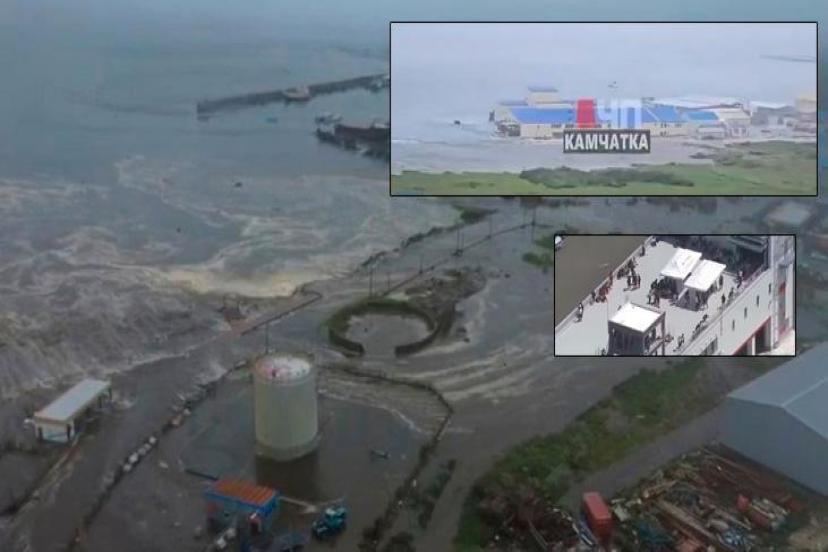 RUSYA'DA 8.8 BÜYÜKLÜĞÜNDE DEPREM! KIYILARI TSUNAMİ VURUYOR! 12 ÜLKEYE UYARI, RUSYA DEPREMİNDE SON DURUM