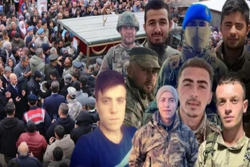 Şehit düşen askerlere gözyaşlarıyla veda! Türkiye şehitlerini uğurladı…