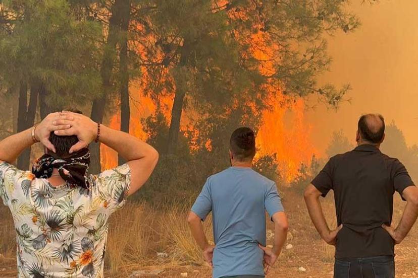 Son dakika... Antalya'nın 3 ilçesinde yangın! Anonslarla evler tahliye edildi