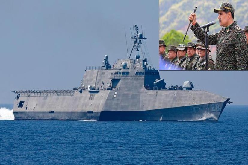 Şimdi de Uyuştucu Bahanesiyle Veneuzela'ya Saldırmaya Hazırlanıyor: ABD 7 Savaş Gemisi, Maduro'dan Askeri Üniformalı Tepki!