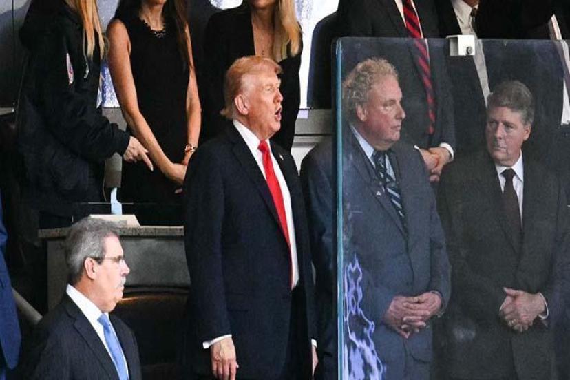 SON DAKİKA HABERLER: Trump'ı suikast korkusu sardı! Maçı kurşun geçirmez camın ardından izledi