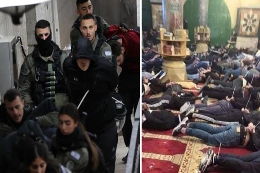 Netanyahu Aleyhindeki Gösterilerde Gündemi Değiştirmenin Yolunu Buldu:İsrail Güçleri Mescid-i Aksa'ya Saldırdı!