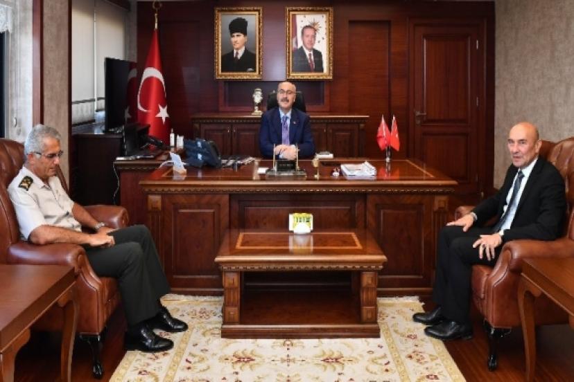 Soyer Vali Yavuz Selim Köşger’e hayırlı olsun ziyaretinde bulundu