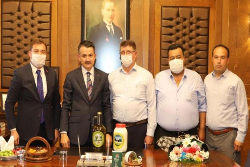 Tarım ve Orman Bakanı Bekir Pakdemirli Bayındır’ı Ziyaret Etti