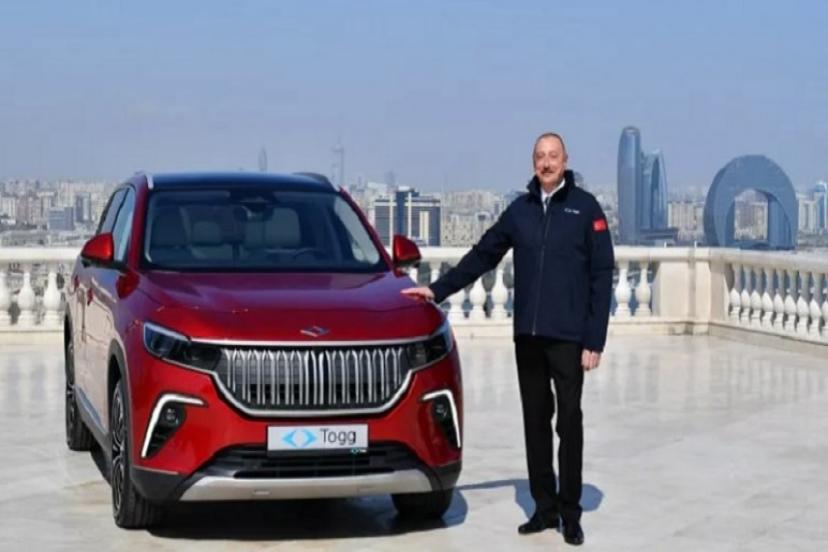 TOGG Azerbaycan'da! 2.TOGG'u Aliyev Teslim Aldı 