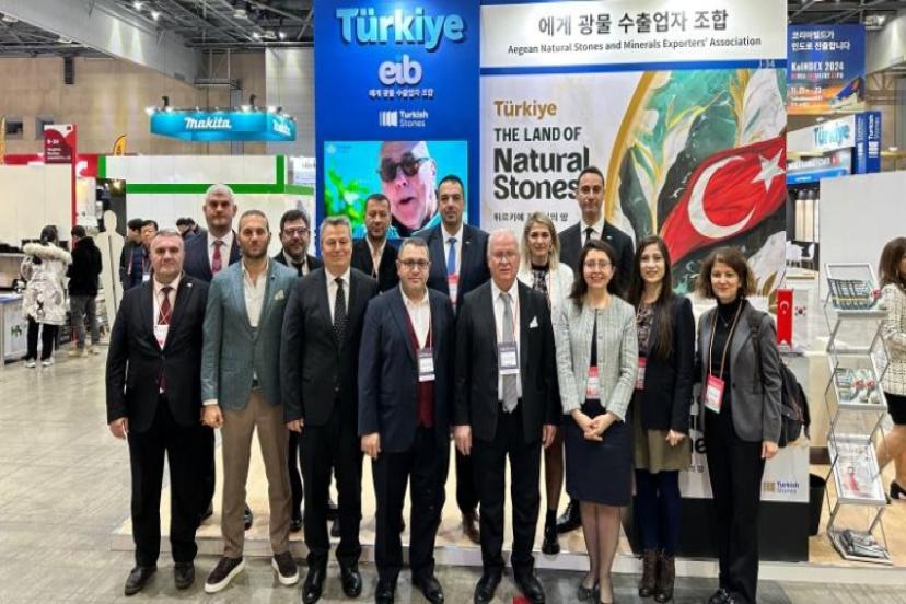 Türk doğal taş sektörünün Güney Kore pazarına çaldığı maya tuttu