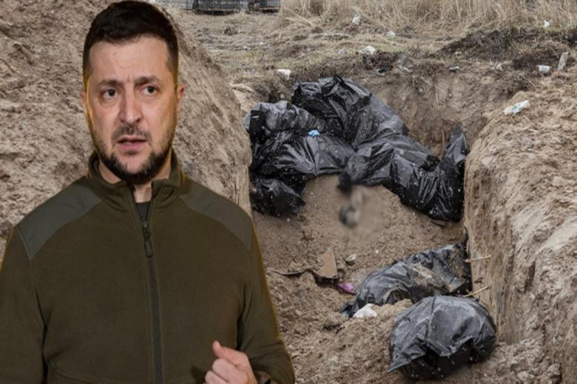 Zelenski, Rusya'nın akılalmaz taktiğini ifşa etti: Katliamdan kanıt bırakmamak için cesetleri topluyorlar
